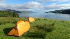 Camping in Raasay