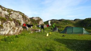 Camping in Raasay